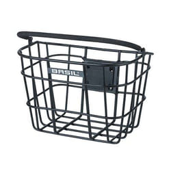 Basil Bremen Alu KF Front Bicycle basket Aluminium Black