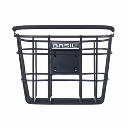 Basil Bremen Alu KF Front Bicycle basket Aluminium Black
