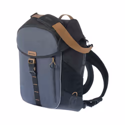 Basil Miles, Rear, Bicycle bag, Polyester, Grey, 17 L, 5 kg