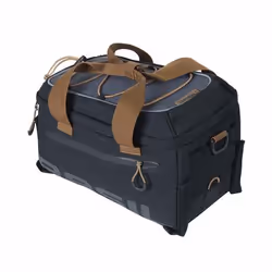 Basil Miles, Rear, Bicycle bag, Polyester, Black, Grey, 7 L, 5 kg