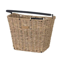 Basil Bremen Rattan Look KF Front Bicycle basket Wood