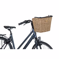 Basil Bremen Rattan Look KF Front Bicycle basket Wood - Additional view 7