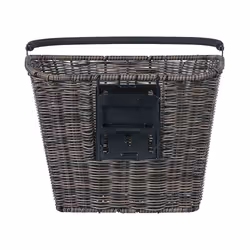 Basil Bremen Rattan Look KF Front Bicycle basket Black