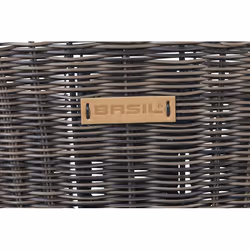 Basil Bremen Rattan Look KF Front Bicycle basket Black - Additional view 4