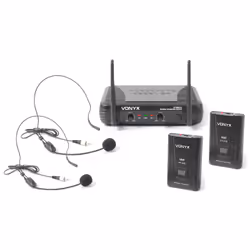 Vonyx STWM712H, Lavalier microphone, Mini-XLR (3-pin), Battery, Stationary receiver, 40 - 20000 Hz, Bodypack transmitter