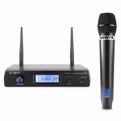 Vonyx WM61, Handheld microphone, 40 - 17000 Hz, Rack mount receiver, Handheld transmitter, 1%, 90 dB