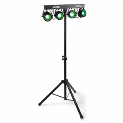MAX Music PartyBar 11 Set 4 x COB Par 20W, Disco stroboscope, Black, CE, LED, 4 lamp(s), 20 W
