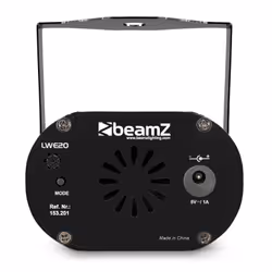 BeamZ LWE20 Suitable for indoor use Disco laser projector & stroboscope Black
