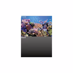SuperFish Deco Poster Aquarium Background - Design A - Reef/Grey, Size 4 - 120 x 49cm