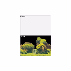 SuperFish Deco Poster Aquarium Background - Design E - White/Planted, Size 3 - 100 x 49cm