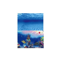 SuperFish Deco Poster Aquarium Background - Design F - Water/Fish, Size 3 - 100 x 49cm