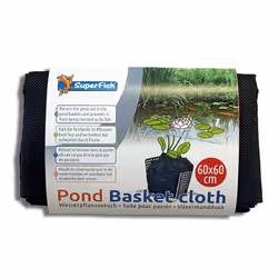 Superfish Pond Planting Basket Cloth 60cm x 60cm Aquatic Plant Liner Soil Bag Fabric Square Liners for Marginal Plants Flexib ...