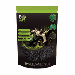 BioArt 800g Vulcanic Soil for Terrariums Decorative Volcanic Substrate Natural Lava Rock Stone Plant Decor Closed Black