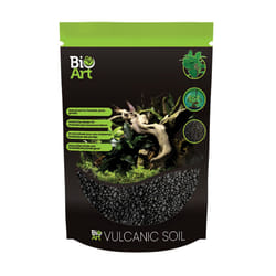 BioArt 800g Vulcanic Soil for Terrariums Decorative Volcanic Substrate Natural Lava Rock Stone Plant Decor Closed Black