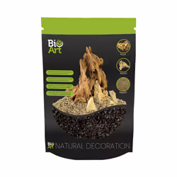 BioArt 800g Gravel for Terrarium Natural Decorative Soil Substrate Decor Pebbles Stones Aquatic Plant Black Yellow Brown - Bl ...
