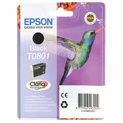 Epson T0801 Black Inkjet Cartridge C13T08014011 / T0801 EP32970
