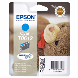 Epson Teddybear Singlepack Cyan T0612 DURABrite Ultra Ink - Additional view 3