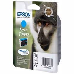 Epson Monkey Singlepack Cyan T0892 DURABrite Ultra Ink, Cyan, 1 pc(s)