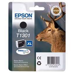 Epson Stag Singlepack Black T1301 DURABrite Ultra Ink, Black, Pigment-based ink, 1 pc(s)