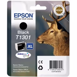 Epson Stag Singlepack Black T1301 DURABrite Ultra Ink