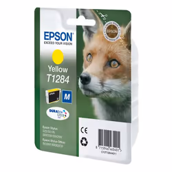 Epson Fox Singlepack Yellow T1284 DURABrite Ultra Ink, Yellow, Pigment-based ink, 1 pc(s)