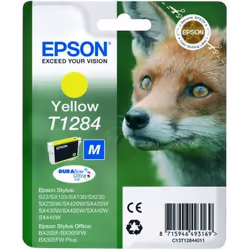 Epson Fox Singlepack Yellow T1284 DURABrite Ultra Ink