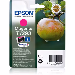 Epson Apple Singlepack Magenta T1293 DURABrite Ultra Ink, Magenta, Pigment-based ink, 1 pc(s)