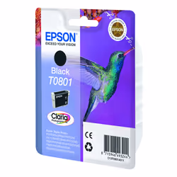 Epson Hummingbird Singlepack Black T0801 Claria Photographic Ink