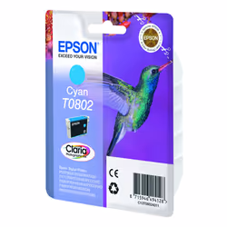Epson Hummingbird Singlepack Cyan T0802 Claria Photographic Ink