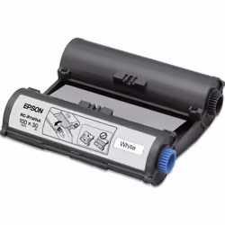 Epson RC-R1WNA 100mm White Ribbon, White, - LabelWorks Pro100 (UK Type AC Adapter), 10 cm, 30 m, 1 pc(s), 50 mm
