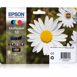 Epson Daisy Multipack 4-colours 18 Claria Home Ink, Standard Yield, Black, Cyan, Magenta, Yellow, 1 pc(s), Multi pack