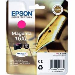 Epson Pen and crossword Singlepack Magenta 16XL DURABrite Ultra Ink, High (XL) Yield, Magenta, Pigment-based ink, 1 pc(s)
