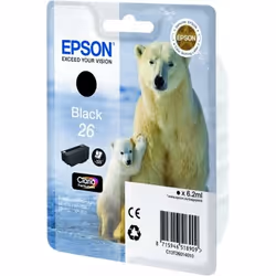 Epson Polar bear Singlepack Black 26 Claria Premium Ink