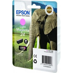 Epson Elephant Singlepack Light Magenta 24 Claria Photo HD Ink