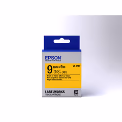 Epson Label Cartridge Pastel LK-3YBP Black/Yellow 9mm (9m) - Additional view 2