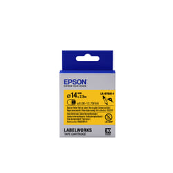 Epson Label Cartridge Heat Shrink Tube (HST) LK-6YBA14 Black/Yellow D14mm (2.5m)