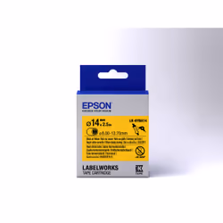 Epson Label Cartridge Heat Shrink Tube (HST) LK-6YBA14 Black/Yellow D14mm (2.5m) - Additional view 2
