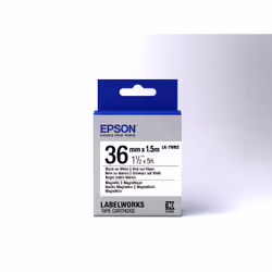 Epson Label Cartridge Magnetic LK-7WB2 Black/White 36mm (1.5m) - Additional view 2