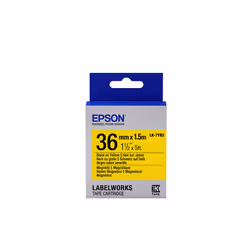 Epson Label Cartridge Magnetic LK-7YB2 Black/Yellow 36mm (1.5m)