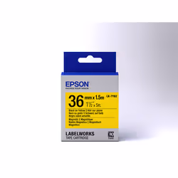 Epson Label Cartridge Magnetic LK-7YB2 Black/Yellow 36mm (1.5m) - Additional view 2