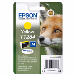 Epson Fox Singlepack Yellow T1284 DURABrite Ultra Ink, Yellow, Pigment-based ink, 3.5 ml, 1 pc(s)