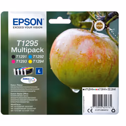 Epson Apple Multipack 4-colours T1295 DURABrite Ultra Ink, Black, Cyan, Magenta, Yellow, 11.2 ml, 7 ml, 1 pc(s), Multi pack