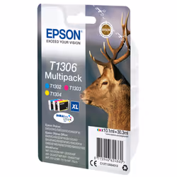 Epson Stag Multipack 3-colours T1306 DURABrite Ultra Ink - Additional view 2