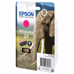 Epson Elephant Singlepack Magenta 24 Claria Photo HD Ink