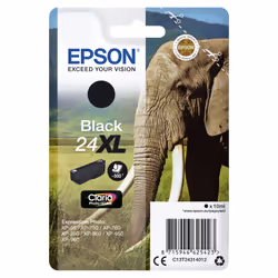 Epson Elephant Singlepack Black 24XL Claria Photo HD Ink - Additional view 3