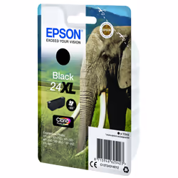 Epson Elephant Singlepack Black 24XL Claria Photo HD Ink - Additional view 4