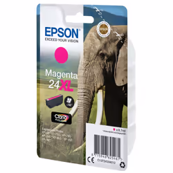 Epson Elephant Singlepack Magenta 24XL Claria Photo HD Ink