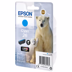 Epson Polar bear Singlepack Cyan 26 Claria Premium Ink - Additional view 2