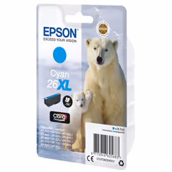 Epson Polar bear Singlepack Cyan 26XL Claria Premium Ink