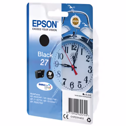 Epson Alarm clock Singlepack Black 27 DURABrite Ultra Ink